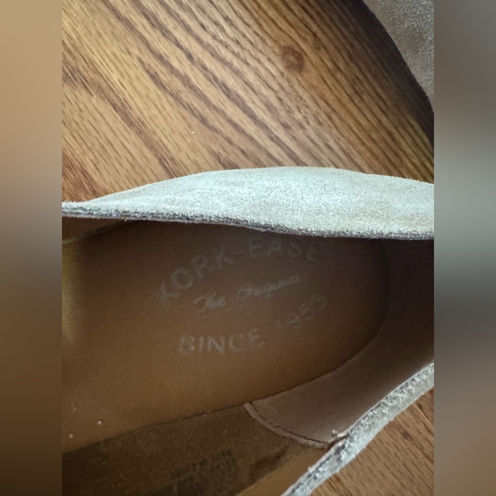 Women's Beige Kirk-Ease Mary Jane Style Suede Flats - Picture 3 of 5
